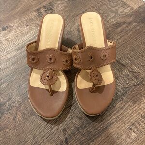 Jack rogers wedge sandals in mocha